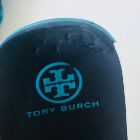 Tory Burch Blue flip flops size 7 - Picture 7 of 8